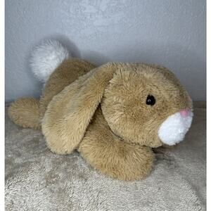 Animal Adventure Brown Tan White Bunny Rabbit Laying Lay 2021 12 Inches